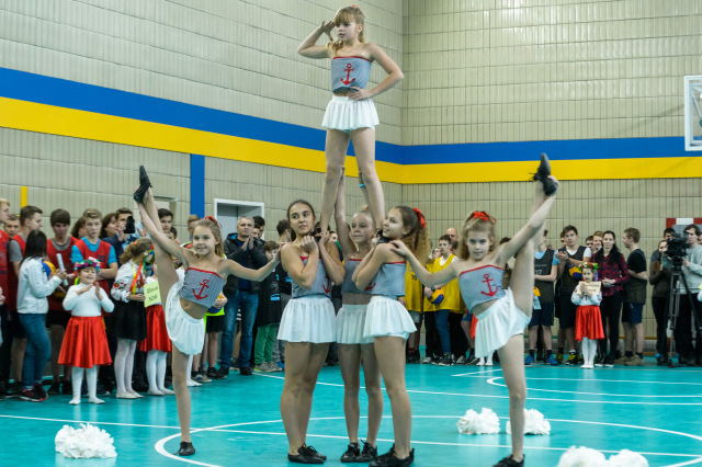 Під час відкриття Київської Шкільної Баскетбольної Ліги. Фото Андрія Полонського