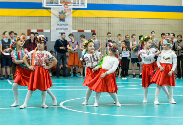Під час відкриття Київської Шкільної Баскетбольної Ліги. Фото Андрія Полонського